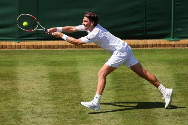 Cam Norrie during his first round match Wimbledon Tennis Championships, Day 1, The All England Lawn Tennis and Croquet Club, London, UK - 30 Jun 2025London The All England Lawn Tennis and United Kingdom  Copyright: xEllaxLing Shutterstockx 15378844y