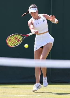 Eva Lys GER , Women Singles, Ladies Singles Tennis Wimbledon 2025 Grand Slam ITF ATP WTA AELTC London Great Britain 30 June 2025 Copyright: xJuergenxHasenkopfx