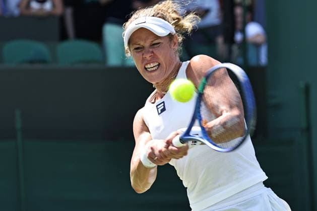 Laura Siegemund, GER, during first round of 2025 All England Lawn Tennis Championships at Wimbledon, womens singles, London, 30 06 2025