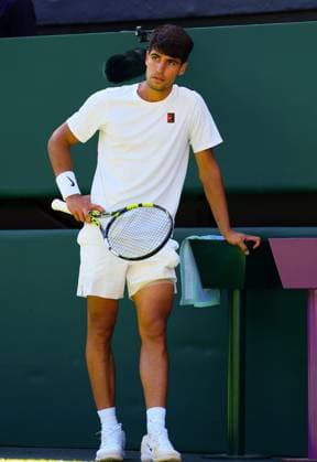 Carlos Alcaraz during his first round match Wimbledon Tennis Championships, Day 1, The All England Lawn Tennis and Croquet Club, London, UK - 30 Jun 2025London The All England Lawn Tennis and United Kingdom  Copyright: xJavierxGarcia Shutterstockx 15378843gk