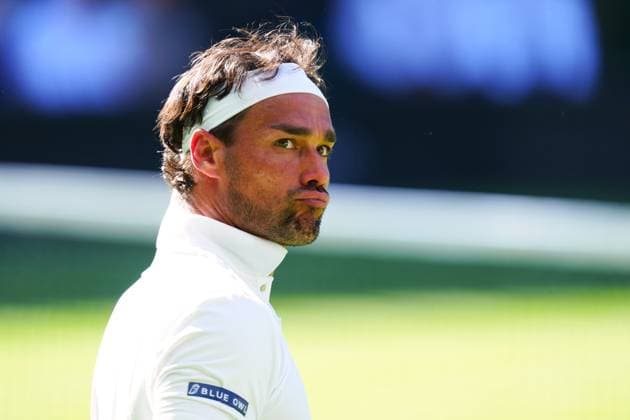 Fabio Fognini reacts after winning the fourth set during his first round match Wimbledon Tennis Championships, Day 1, The All England Lawn Tennis and Croquet Club, London, UK - 30 Jun 2025London The All England Lawn Tennis and United Kingdom  Copyright: xJavierxGarcia Shutterstockx 15378843hp