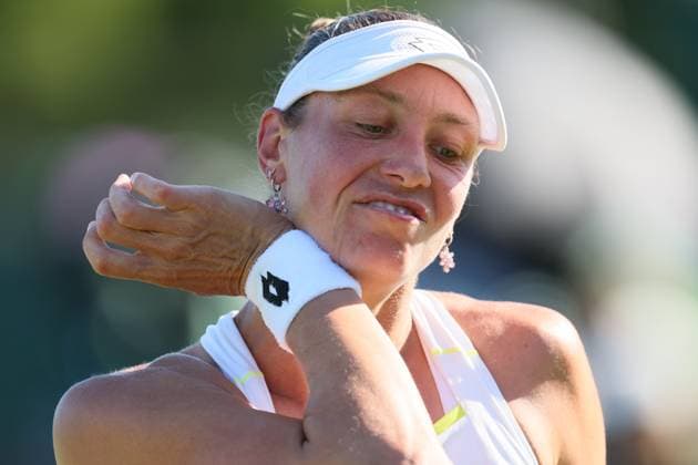 Belgian Yanina Wickmayer pictured at a tennis match between Belgian Wickmayer and Mexican Zarazua, in the first round of the women s singles at the 2025 Wimbledon grand slam tournament, Monday 30 June 2025 at the All England Tennis Club, in South-West London, Britain. BENOITxDOPPAGNE  x128136806x