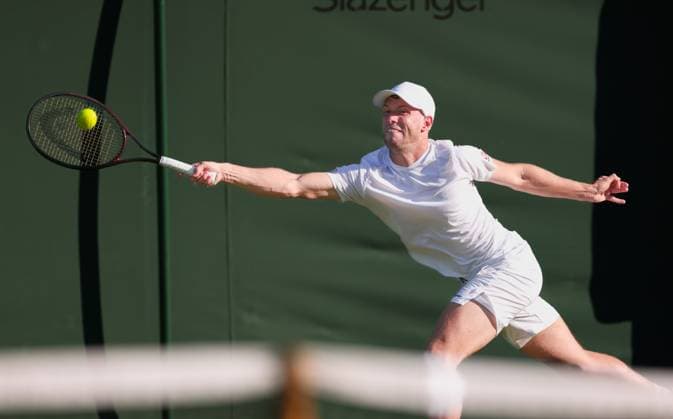 Filip Misolic AUT , Men Singles, Men s Singles Tennis Wimbledon 2025 Grand Slam ITF ATP WTA AELTC London Great Britain 30 June 2025 Copyright: xJuergenxHasenkopfx