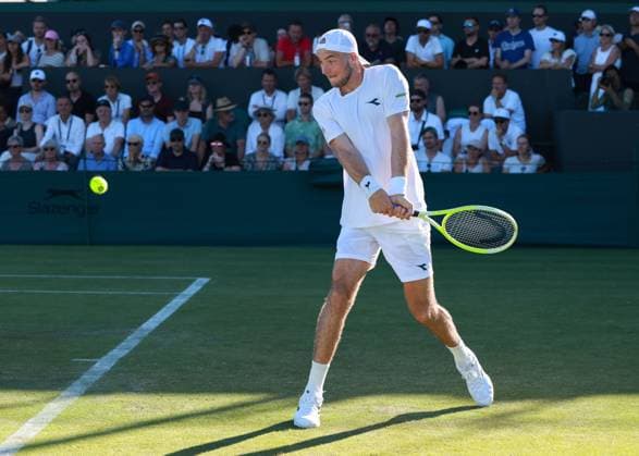 Jan Lennard Struff GER , Men Singles, Men s Singles Tennis Wimbledon 2025 Grand Slam ITF ATP WTA AELTC London Great Britain 30 June 2025 Copyright: xJuergenxHasenkopfx