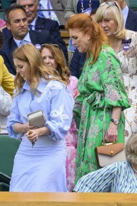 Wimbledon Tennis Championships - Day 1 LONDON, UNITED KINGDOM - JUNE 30: Princess Beatrice and Sarah, Duchess of York attend day one of The Championships Wimbledon 2025 at All England Lawn Tennis and Croquet Club on June 30, 2025 in London, United Kingdom. Ray Tang Anadolu London United Kingdom. Editorial use only. Please get in touch for any other usage.  Copyright: x2025xAnadoluxRayxTangx