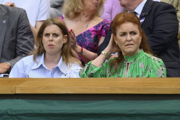 Wimbledon Tennis Championships - Day 1 LONDON, UNITED KINGDOM - JUNE 30: Princess Beatrice and Sarah, Duchess of York attend day one of The Championships Wimbledon 2025 at All England Lawn Tennis and Croquet Club on June 30, 2025 in London, United Kingdom. Ray Tang Anadolu London United Kingdom. Editorial use only. Please get in touch for any other usage.  Copyright: x2025xAnadoluxRayxTangx