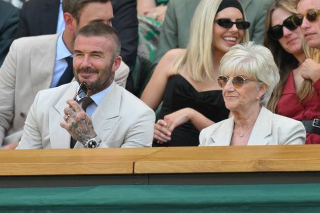 Wimbledon Tennis Championships - Day 1 LONDON, UNITED KINGDOM - JUNE 30: David Beckham and his mother Sandra Beckham attend day one of The Championships Wimbledon 2025 at All England Lawn Tennis and Croquet Club on June 30, 2025 in London, England. Ray Tang Anadolu London United Kingdom. Editorial use only. Please get in touch for any other usage.  Copyright: x2025xAnadoluxRayxTangx