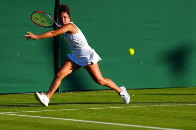 Jasmine Paolini during her first round match Wimbledon Tennis Championships, Day 1, The All England Lawn Tennis and Croquet Club, London, UK - 30 Jun 2025London The All England Lawn Tennis and United Kingdom  Copyright: xJavierxGarcia Shutterstockx 15378843lg