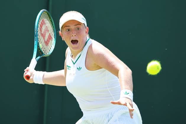TENNIS - Wimbledon 2025 LONDON,ENGLAND,30.JUN.25 - TENNIS - WTA, Tennis Damen Tour, Wimbledon, Grand Slam. Image shows Jelena Ostapenko (LAT).  GEPAxpictures xAlanxGrieves