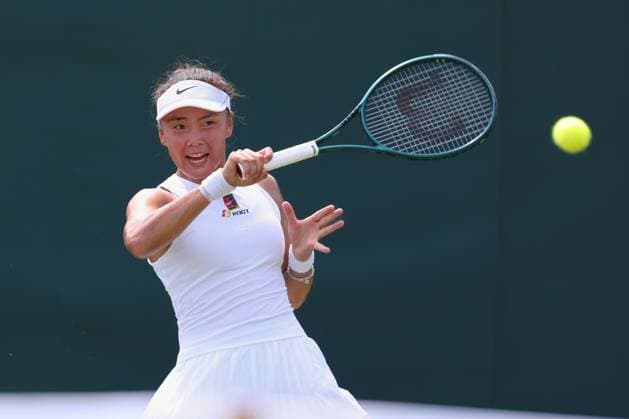 Yue Yuan CHN , Women Singles, Ladies Singles Tennis Wimbledon 2025 Grand Slam ITF ATP WTA AELTC London Great Britain 30 June 2025 Copyright: xJuergenxHasenkopfx