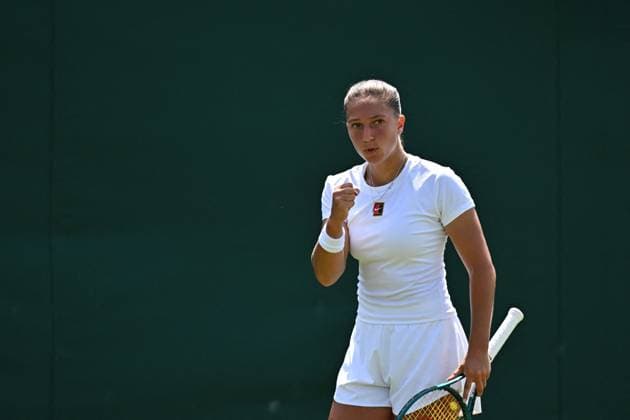 Wimbledon - First Round Diane Parry (FRA) during her first round match at the 2025 Wimbledon Championships at the AELTC in London, GREAT BRITAIN, on June 30, 2025. Photo by Corinne Dubreuil ABACAPRESS.COM London United Kingdom  Copyright: xDubreuilxCorinne ABACAx