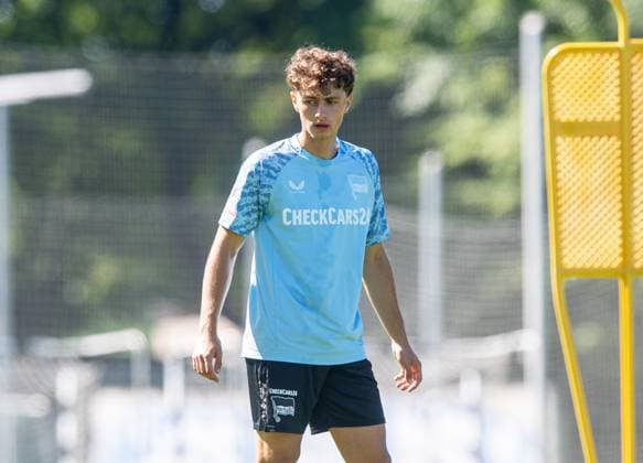 Soccer, Men, Season 2025 26, 2 Bundesliga, Hertha BSC, Training, Maurice Krattenmacher Hertha BSC , 01 07 2025, Copyright: xSebastianxRäppold MatthiasxKochx