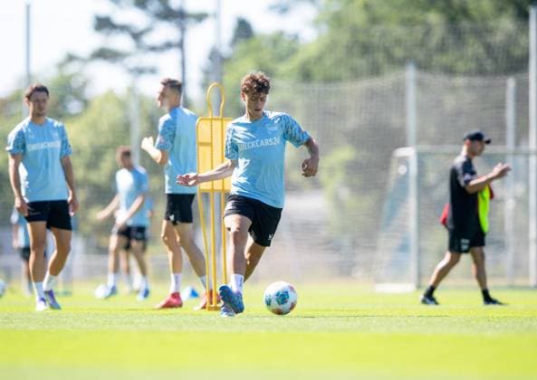 Soccer, Men, Season 2025 26, 2 Bundesliga, Hertha BSC, Training, Maurice Krattenmacher Hertha BSC , 01 07 2025, Copyright: xSebastianxRäppold MatthiasxKochx