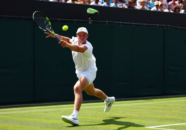 Johannus Monday during his first round match Wimbledon Tennis Championships, Day 2, The All England Lawn Tennis and Croquet Club, London, UK - 01 Jul 2025London The All England Lawn Tennis and United Kingdom  Copyright: xJamesxMarsh Shutterstockx 15380418c