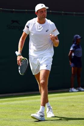 Johannus Monday during his first round match Wimbledon Tennis Championships, Day 2, The All England Lawn Tennis and Croquet Club, London, UK - 01 Jul 2025London The All England Lawn Tennis and United Kingdom  Copyright: xJamesxMarsh Shutterstockx 15380418h
