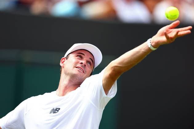 Johannus Monday during his first round match Wimbledon Tennis Championships, Day 2, The All England Lawn Tennis and Croquet Club, London, UK - 01 Jul 2025London The All England Lawn Tennis and United Kingdom  Copyright: xJamesxMarsh Shutterstockx 15380418n