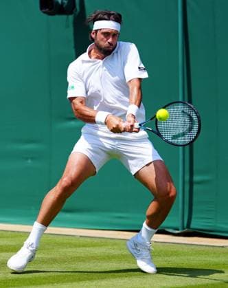 Nikoloz Basilashvili during his first round match Wimbledon Tennis Championships, Day 2, The All England Lawn Tennis and Croquet Club, London, UK - 01 Jul 2025London The All England Lawn Tennis and United Kingdom  Copyright: xJavierxGarcia Shutterstockx 15380417ab