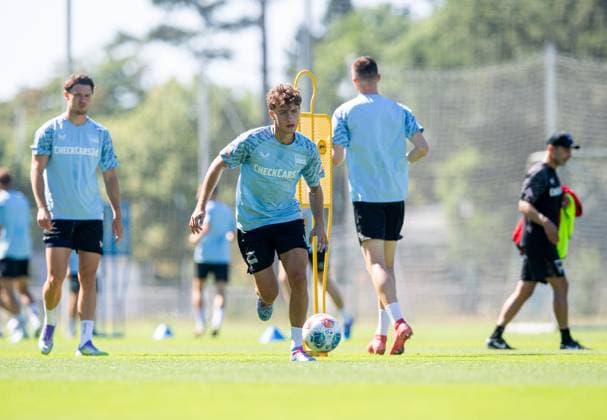 Soccer, Men, Season 2025 26, 2 Bundesliga, Hertha BSC, Training, Maurice Krattenmacher Hertha BSC , 01 07 2025, Copyright: xSebastianxRäppold MatthiasxKochx