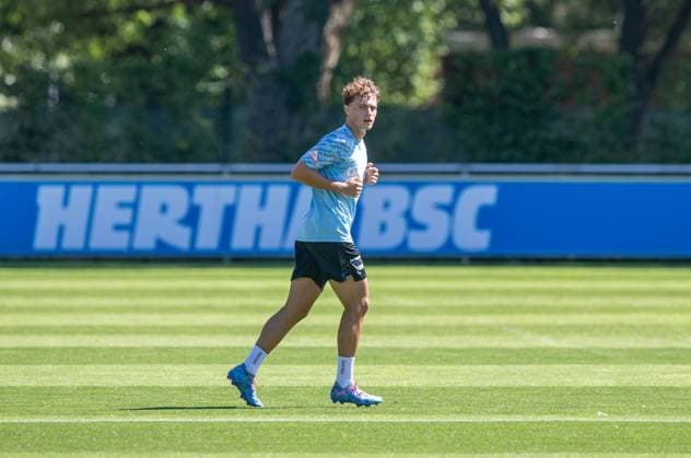 Soccer, Men, Season 2025 26, 2 Bundesliga, Hertha BSC, Training, Maurice Krattenmacher Hertha BSC , 01 07 2025, Copyright: xSebastianxRäppold MatthiasxKochx