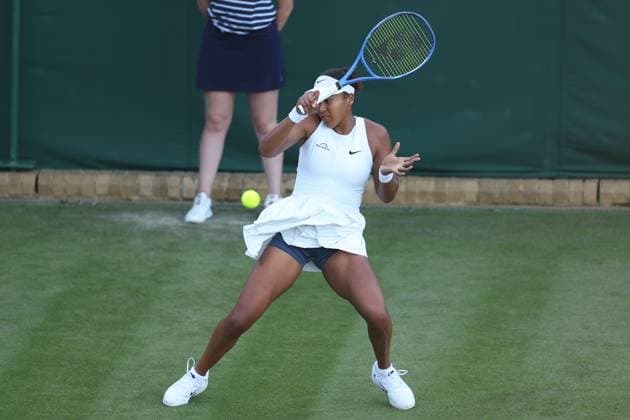 TENIS WIMBLEDON 2025 LONDYN 300625 N Z NAOMI OSAKA Z JAPONIA W TRAKCIE MECZU PIERWSZEJ RUNDY MARCIN CHOLEWINSKI NEWSPIX.PL TENNIS WIMBLEDON 2025 LONDON 30062025 NAOMI OSAKA OF JAPAN DURING THE MATCH IN THE FIRST ROUND NEWSPIX.PL --- newspix.pl 