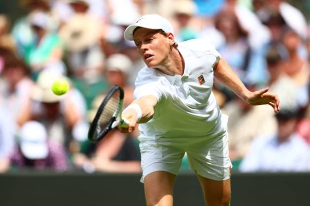 Jannik Sinner during his first round match Wimbledon Tennis Championships, Day 2, The All England Lawn Tennis and Croquet Club, London, UK - 01 Jul 2025London The All England Lawn Tennis and United Kingdom  Copyright: xJamesxMarsh Shutterstockx 15380418ar