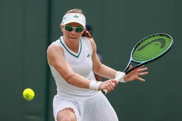 Katie Volynets USA Tennis Wimbledon 2025 Grand Slam ITF ATP WTA AELTC London Great Britain July 1, 2025 Copyright: xJuergenxHasenkopfx