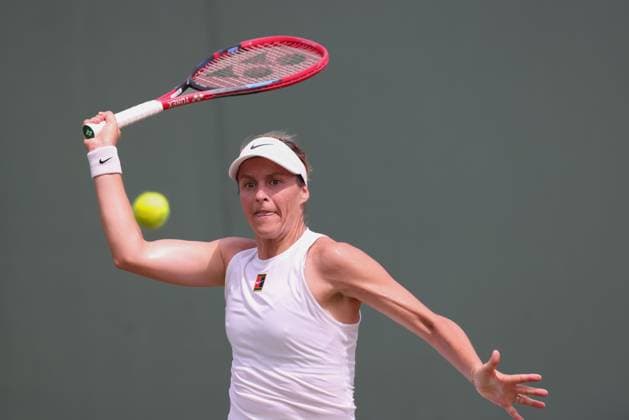 Tatjana Maria GER Tennis Wimbledon 2025 Grand Slam ITF ATP WTA AELTC London Great Britain 1 July 2025 Copyright: xJuergenxHasenkopfx