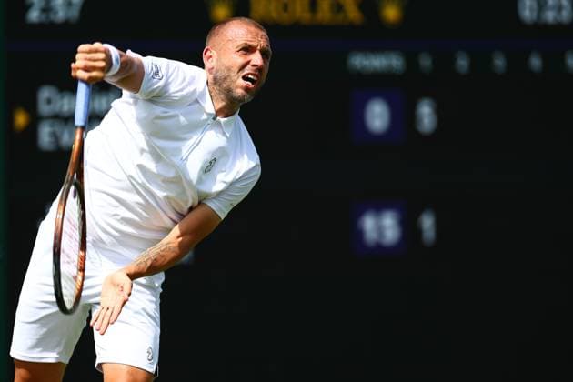 Dan Evans during his first round match Wimbledon Tennis Championships, Day 2, The All England Lawn Tennis and Croquet Club, London, UK - 01 Jul 2025London The All England Lawn Tennis and United Kingdom  Copyright: xJamesxMarsh Shutterstockx 15380418bi