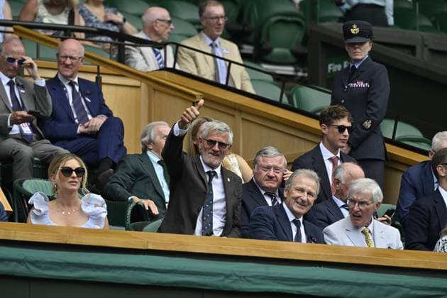 Tennis : Wimbledon -2025 - ITF - Tennis - Wimbledon - ITF - Gilles Moretton - President FFT- dans la Royal Box GB  Copyright: xChryslenexCaillaudx xPznewsx
