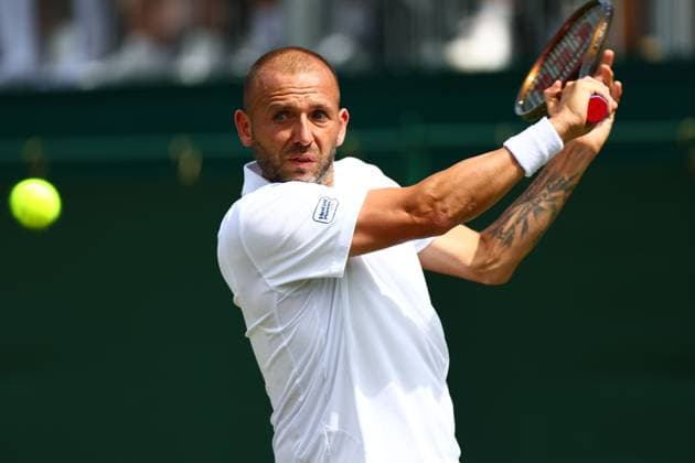 Dan Evans during his first round match Wimbledon Tennis Championships, Day 2, The All England Lawn Tennis and Croquet Club, London, UK - 01 Jul 2025London The All England Lawn Tennis and United Kingdom  Copyright: xJamesxMarsh Shutterstockx 15380418bu