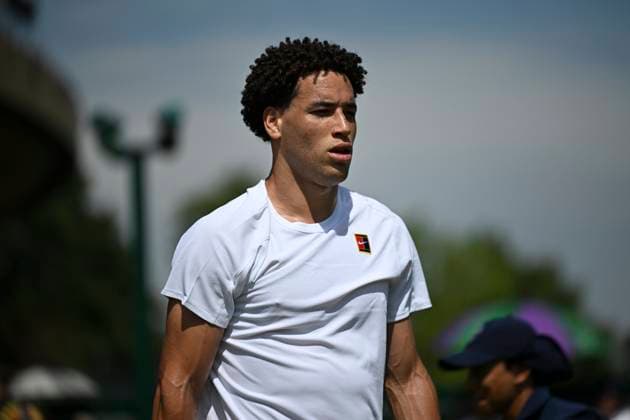 George Loffhagen during the Wimbledon 2025 Men?s Singles first round tennis match between Pedro Martinez and George Loffhagen at the All England Tennis Club in London, England. (Richard Callis Sports Press Photo SPP) Copyright: xRichardxCallis SportsxPressxPhotox xSPPx spp-en-RiCaPrPh-SPP25_RMFC_300625_17876