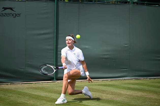 Wang Xinyu during the Wimbledon 2025 Women?s Singles first round tennis match between Karolina Muchova and Wang Xinyu at the All England Tennis Club in London, England. (Richard Callis Sports Press Photo SPP) Copyright: xRichardxCallis SportsxPressxPhotox xSPPx spp-en-RiCaPrPh-SPP25_RMFC_300625_17897
