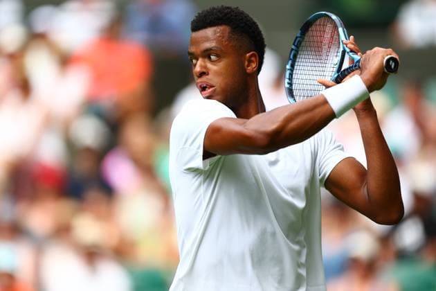 Giovanni Mpetshi Perricard during his first round match Wimbledon Tennis Championships, Day 2, The All England Lawn Tennis and Croquet Club, London, UK - 01 Jul 2025London The All England Lawn Tennis and United Kingdom  Copyright: xJamesxMarsh Shutterstockx 15380418cj