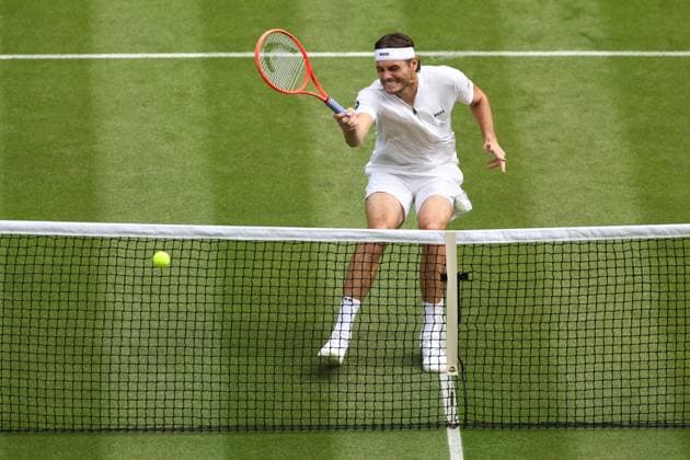 Taylor Fritz during his first round match Wimbledon Tennis Championships, Day 2, The All England Lawn Tennis and Croquet Club, London, UK - 01 Jul 2025London The All England Lawn Tennis and United Kingdom  Copyright: xEllaxLing Shutterstockx 15380415g