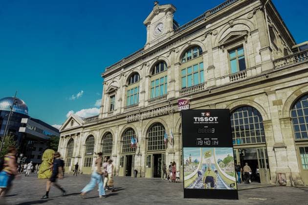 Picture taken in the citycenter during preparations ahead of the 2025 Tour de France cycling race, Tuesday 01 July 2025, in Lille, France. The 112th edition of the Tour de France starts on Saturday 5 July in Lille, France, and will finish in Paris, France on the 27th of July. DAVIDxPINTENS  x128220740x