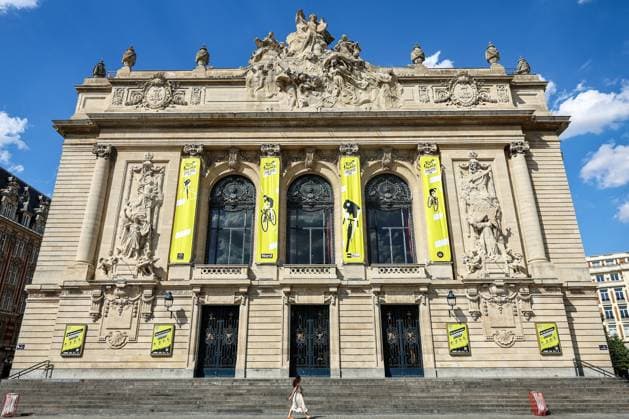 Picture taken in the citycenter during preparations ahead of the 2025 Tour de France cycling race, Tuesday 01 July 2025, in Lille, France. The 112th edition of the Tour de France starts on Saturday 5 July in Lille, France, and will finish in Paris, France on the 27th of July. DAVIDxPINTENS  x128220752x