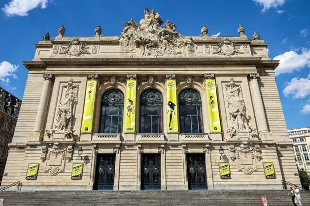 Picture taken in the citycenter during preparations ahead of the 2025 Tour de France cycling race, Tuesday 01 July 2025, in Lille, France. The 112th edition of the Tour de France starts on Saturday 5 July in Lille, France, and will finish in Paris, France on the 27th of July. DAVIDxPINTENS  x128220754x
