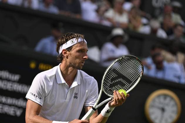 Tennis : Wimbledon -2025 - ITF - Tennis - Wimbledon - ITF - Rinderknech - France GB  Copyright: xChryslenexCaillaudx xPznewsx