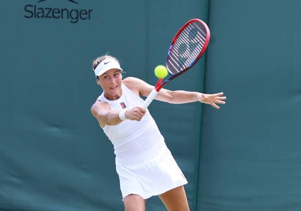 TENNIS - Wimbledon 2025 LONDON,ENGLAND,01.JUL.25 - TENNIS - WTA, Tennis Damen Tour, Wimbledon, Grand Slam. Image shows Tatjana Maria (GER).  GEPAxpictures xAlanxGrieves