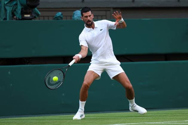 Novak Djokovic during his first round match Wimbledon Tennis Championships, Day 2, The All England Lawn Tennis and Croquet Club, London, UK - 01 Jul 2025London The All England Lawn Tennis and United Kingdom  Copyright: xEllaxLing Shutterstockx 15380415ag