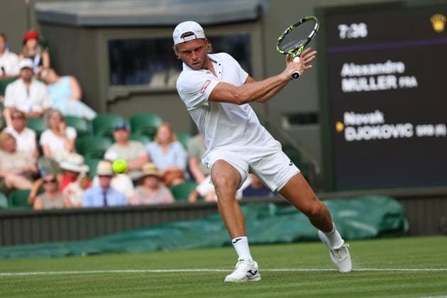 Alexandre Muller during his first round match Wimbledon Tennis Championships, Day 2, The All England Lawn Tennis and Croquet Club, London, UK - 01 Jul 2025London The All England Lawn Tennis and United Kingdom  Copyright: xEllaxLing Shutterstockx 15380415am