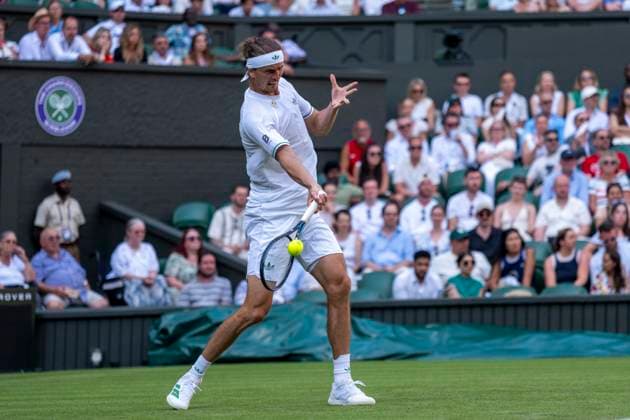 Alexander Zverev during the Wimbledon 2025 Men?s Singles first round tennis match between Arthur Rinderknech and Alexander Zverev at the All England Tennis Club in London, England. (Richard Callis Sports Press Photo SPP) Copyright: xRichardxCallis SportsxPressxPhotox xSPPx spp-en-RiCaPrPh-SPP25_RMFC_300625_17983