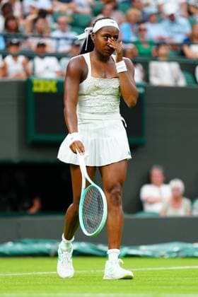 Coco Gauff dejected during her first round match Wimbledon Tennis Championships, Day 2, The All England Lawn Tennis and Croquet Club, London, UK - 01 Jul 2025London The All England Lawn Tennis and United Kingdom  Copyright: xJavierxGarcia Shutterstockx 15380417hw