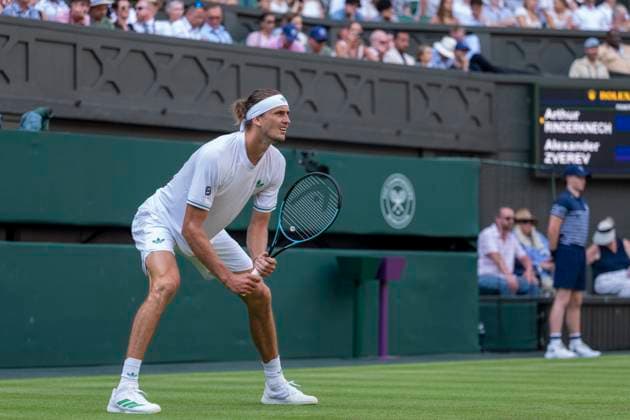 Alexander Zverev during the Wimbledon 2025 Men?s Singles first round tennis match between Arthur Rinderknech and Alexander Zverev at the All England Tennis Club in London, England. (Richard Callis Sports Press Photo SPP) Copyright: xRichardxCallis SportsxPressxPhotox xSPPx spp-en-RiCaPrPh-SPP25_RMFC_300625_17977