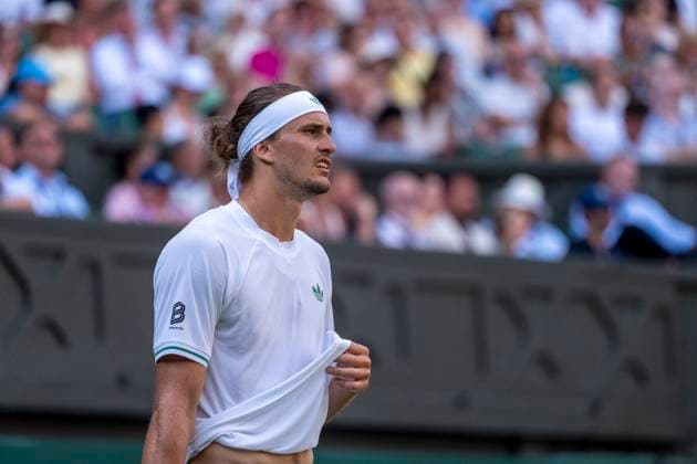 Alexander Zverev during the Wimbledon 2025 Men?s Singles first round tennis match between Arthur Rinderknech and Alexander Zverev at the All England Tennis Club in London, England. (Richard Callis Sports Press Photo SPP) Copyright: xRichardxCallis SportsxPressxPhotox xSPPx spp-en-RiCaPrPh-SPP25_RMFC_300625_17985