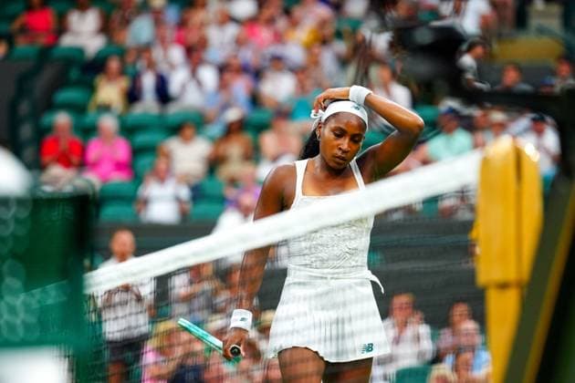 Coco Gauff dejected during her first round match Wimbledon Tennis Championships, Day 2, The All England Lawn Tennis and Croquet Club, London, UK - 01 Jul 2025London The All England Lawn Tennis and United Kingdom  Copyright: xJavierxGarcia Shutterstockx 15380417hz