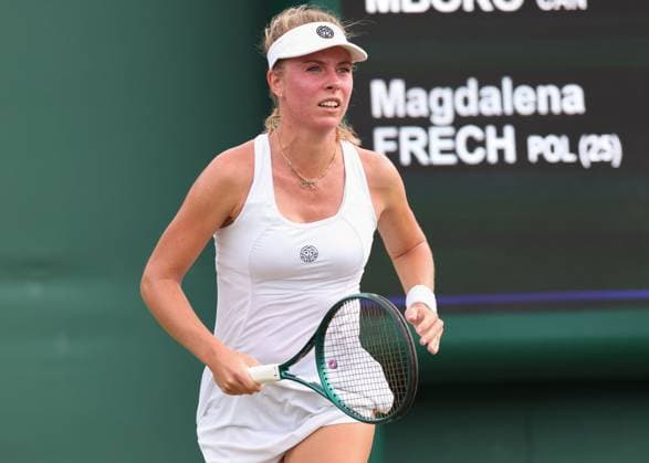 Magdalena Frech POL Ladies Singles, Ladies Singles Tennis Wimbledon 2025 Grand Slam ITF ATP WTA AELTC London Great Britain 1 July 2025 Copyright: xJuergenxHasenkopfx