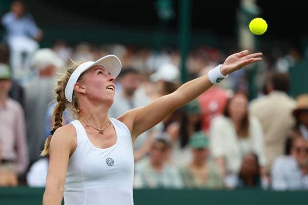 Magdalena Frech POL Ladies Singles, Ladies Singles Tennis Wimbledon 2025 Grand Slam ITF ATP WTA AELTC London Great Britain 1 July 2025 Copyright: xJuergenxHasenkopfx
