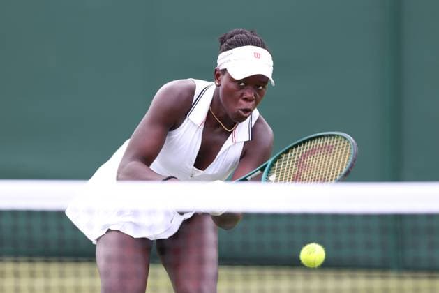 Victoria Mboko CAN , Women Singles, Ladies Singles Tennis Wimbledon 2025 Grand Slam ITF ATP WTA AELTC London Great Britain 1 July 2025 Copyright: xJuergenxHasenkopfx