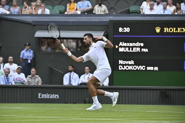 Tennis : Wimbledon -2025 - ITF - Tennis - Wimbledon - ITF - Novak Djokovic - Serbie GB  Copyright: xChryslenexCaillaudx xPznewsx